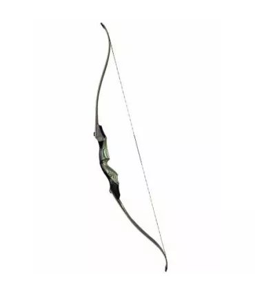 Arc Traditionnel Tatare – Noir, 54 Pouces, 28 Livres (AF Archery, Neuf)