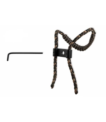 Dragonne d'arc Maximal tresse camo fixation alu