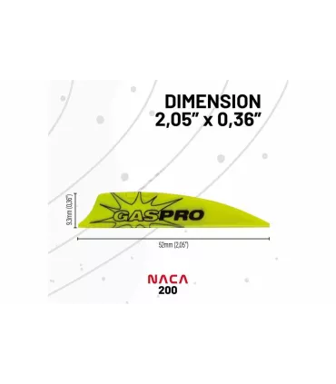 Plumes GasPro Vane NACA 200 2"