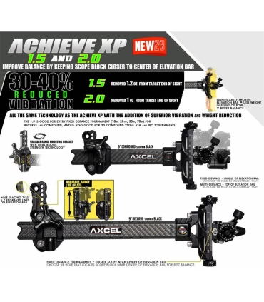 Viseur Axcel Achieve XP Variable Range Carbon Recurve