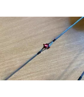 Installation visette sur corde arc à poulies