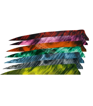 Plumes naturelles 3" shield camo