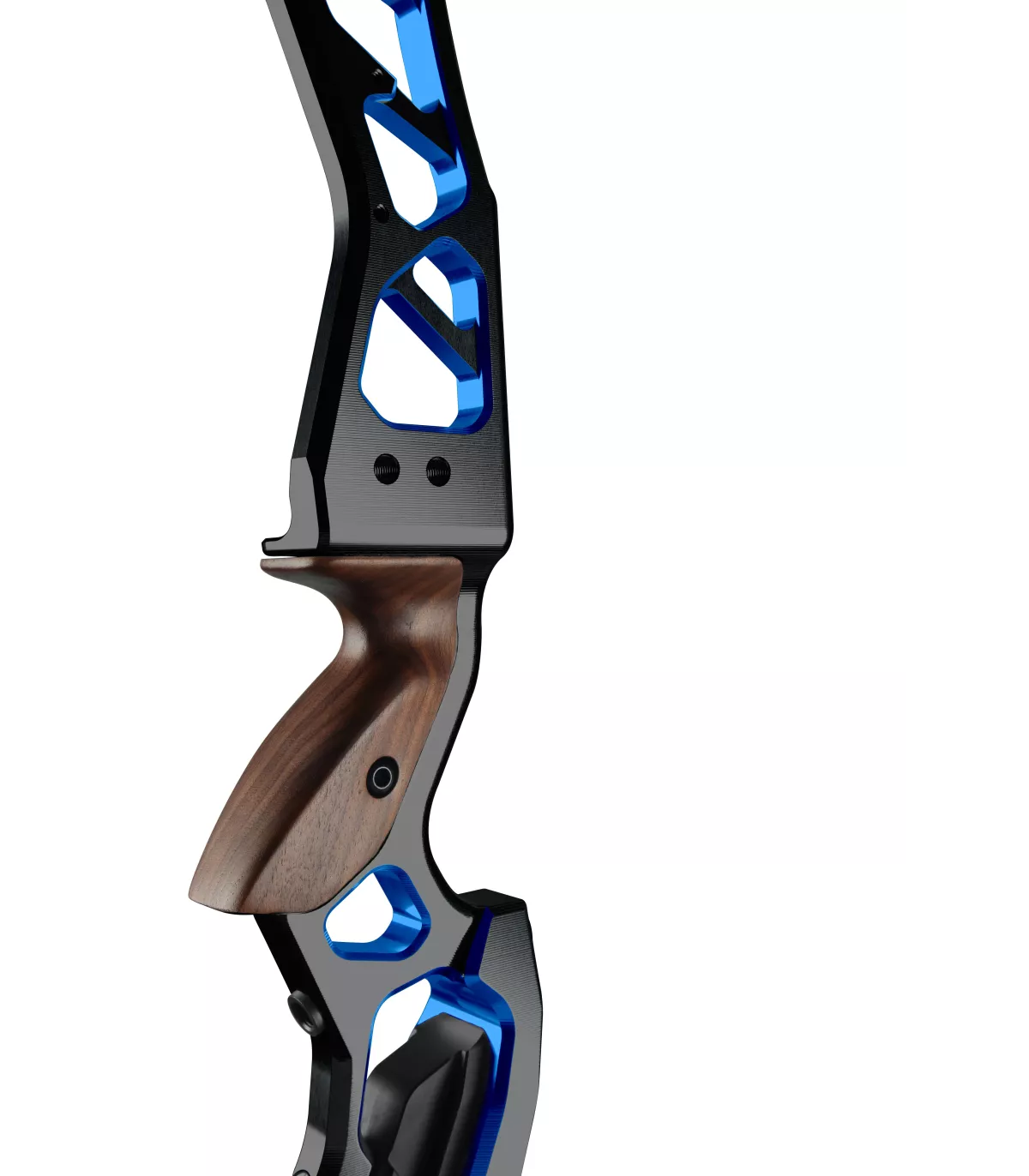 Poignée Kinetic ELEZO Barebow Dual color noir/bleu