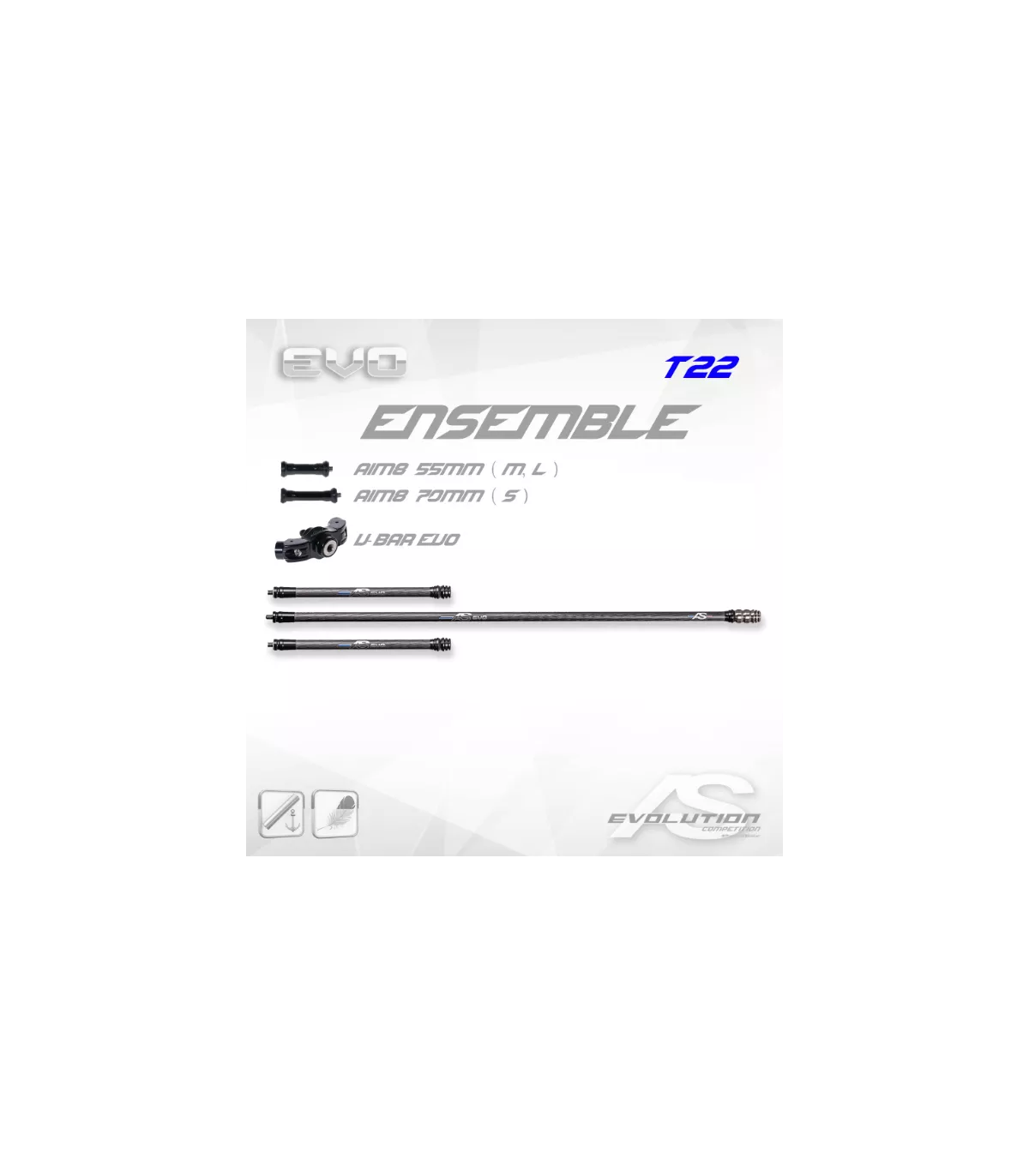 Stab complète AS Kit Evo15 avec Vbar evo