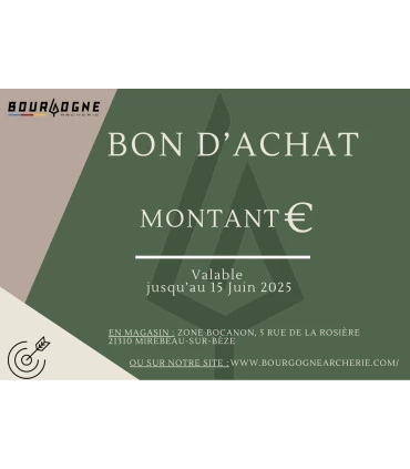 Bon d'achat valeur de votre choix (nous contacter)