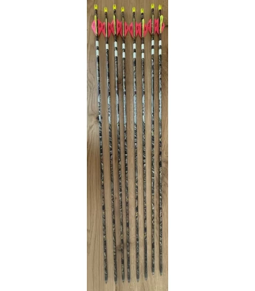 Flèches FMJ Plumes Plastiques Spine 340