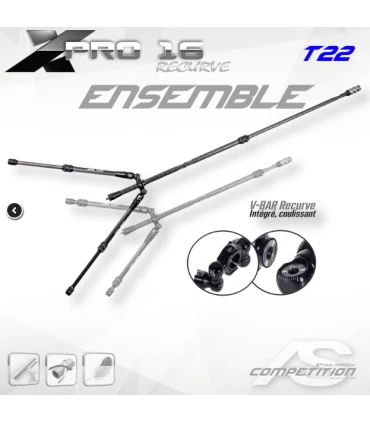 Stab complète AS Ensemble X-PRO 16 Recurve