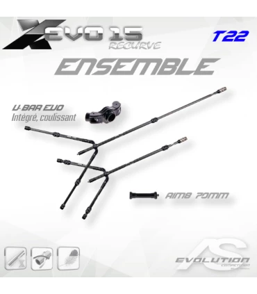 Stab complète AS Ensemble X-EVO 15 Recurve
