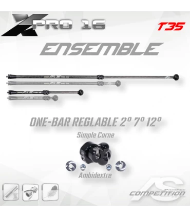 Ensemble AS X Pro 16 OneBar Réglable (Trio)