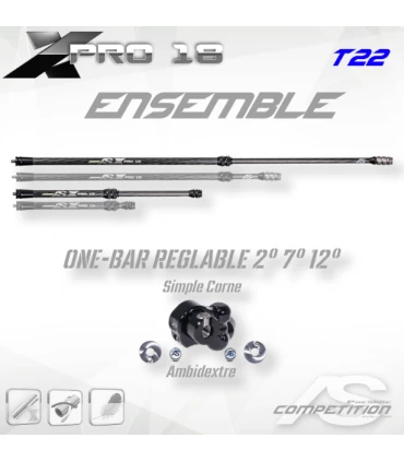 Ensemble AS X Pro 18 OneBar Réglable (Trio)