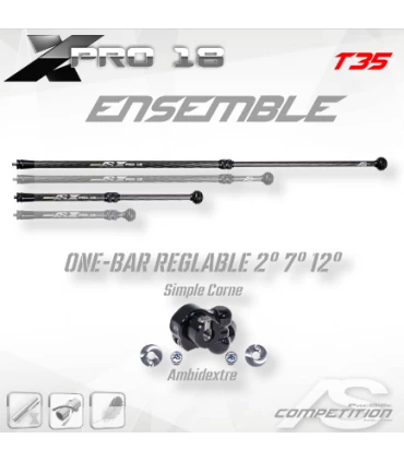 Ensemble AS X Pro 18 OneBar Réglable (Trio) T35