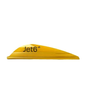 Sachet 50 plumes Jet6 Vanes 2.5" jaune