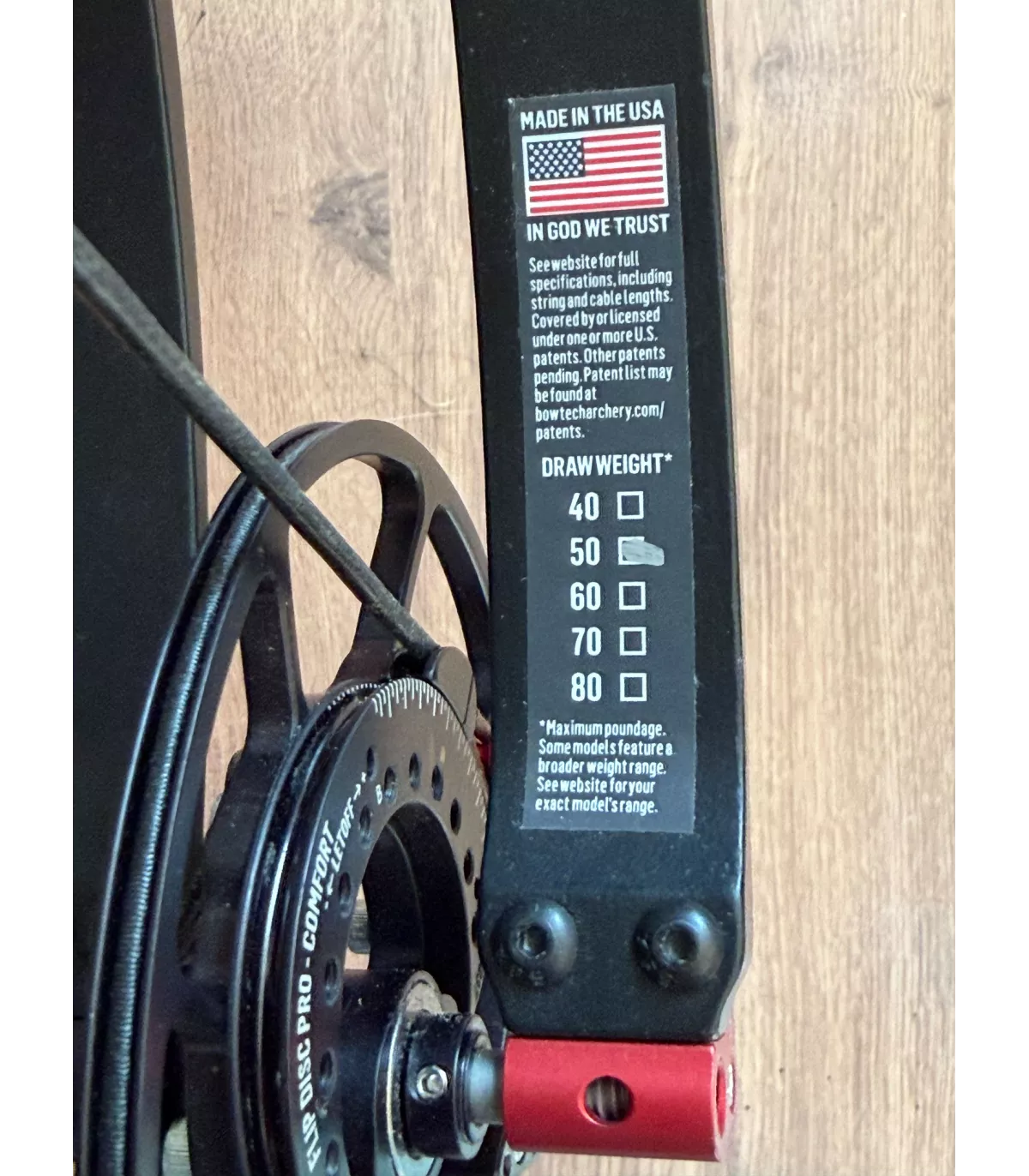 Arc d'Occasion Bowtech Reckoning 36 Gen2 Grey 40-50" RH