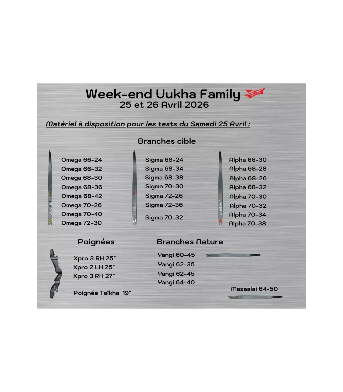 Journées Uukha Family Samedi 25 Avril et Dimanche 26