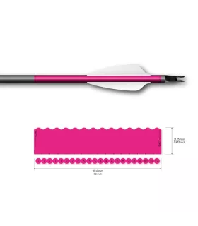 Sachet 13 Wrap Socx 6.0mm Couleur Standard Uni rose