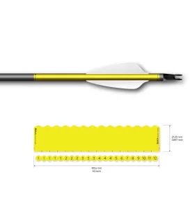 Sachet 13 Wrap Socx 6.0mm Couleur Fluo Uni jaune fluo