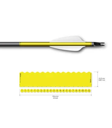 Sachet 13 Wrap Socx 6.0mm Couleur Fluo Uni jaune fluo