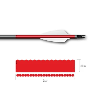 Sachet 13 Wrap Socx 6.0mm Couleur Fluo Uni rouge fluo