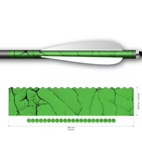 Sachet 13 Wrap Socx 6.0mm Couleur Fluo Fracture vert fluo