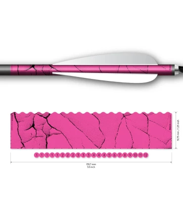 Sachet 13 Wrap Socx 6.0mm Couleur Fluo Fracture pink