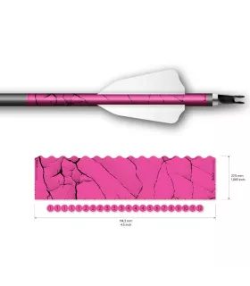 Sachet 13 Wraps Socx 8mm Fluo Fracture pink fluo