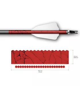 Sachet 12 Wraps Socx 8mm Fracture Std rouge