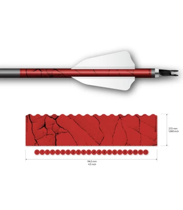 Sachet 12 Wraps Socx 8mm Fracture Std rouge
