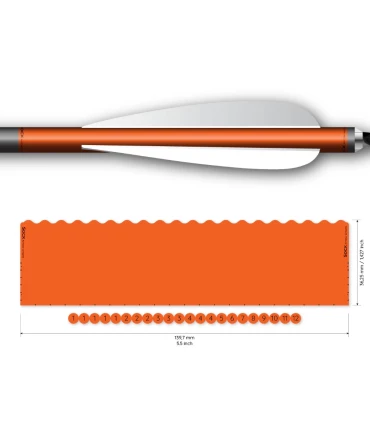 Sachet 12 Wraps Socx 10.7mm Uni Fluo