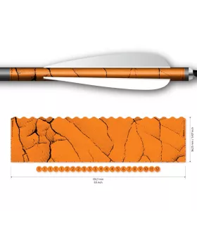 Sachet 13 Wraps Socx 10.7 mm Couleur Fluo Fracture neon orange