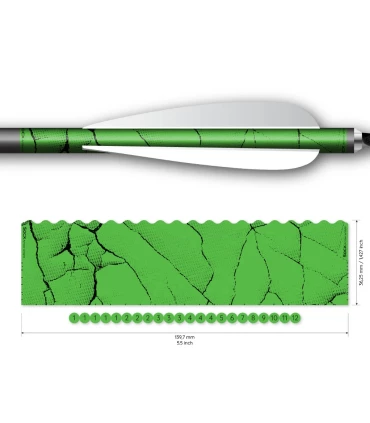 Sachet 13 Wraps Socx 10.7 mm Couleur Fluo Fracture vert