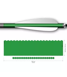 Sachet 13 Wraps Socx 10.7 mm Couleur Uni vert