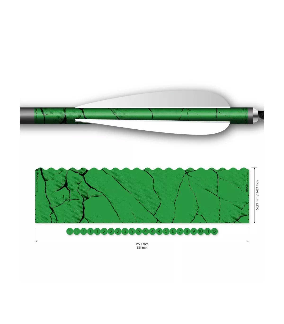 Sachet 13 Wraps Socx 10.7 mm Uni Fracture vert