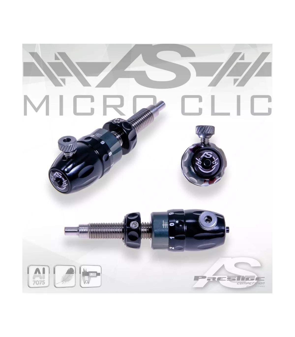 Berger Button AS Prestige micro-clic noir