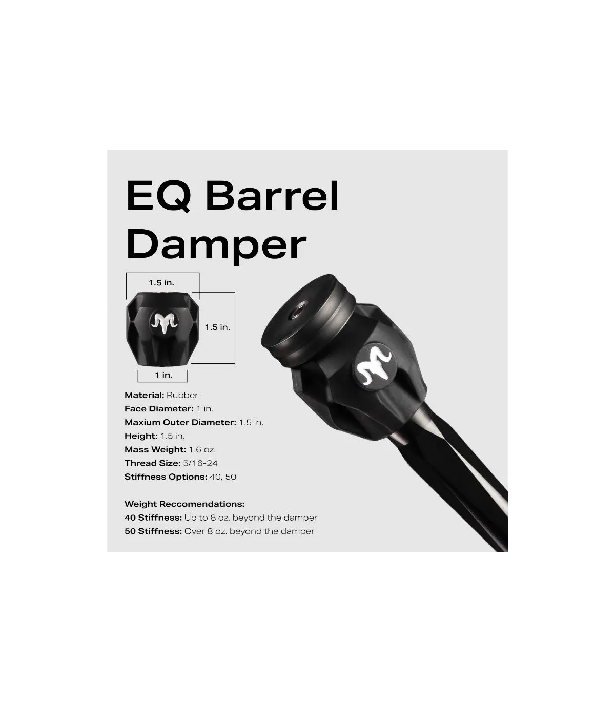 AIM Ramrods Barrel EQ 1" Damper