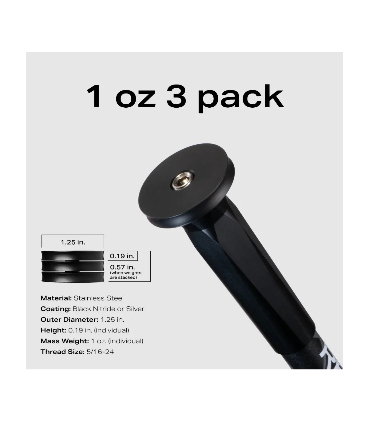 Masses Ramrods Weight Stabilizer Disc (Black)