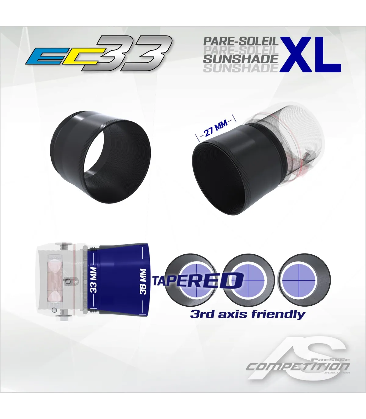 Pare Soleil Arc Système XL pour scope EC