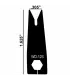 Lame Freakshow Launcher Blade SHORT "Wide" (courte/large)