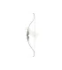 Arc White Feather Cardinal 60"