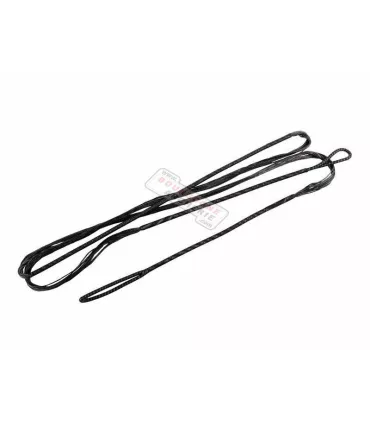 PATIKIL Corde D'arc Recurve 16 Brins Pour AMO 56" - Lot Avec 2 Embouts En Laiton Et Protège-doigts En Silicone, Vert/noir, Idéale Pour Arc Long Et Recurve