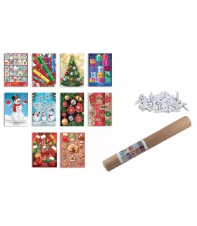 Lot de 10 blasons jeux de Noël