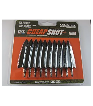 Pack 10 pointes Cheap-Shot cold steel 125gr
