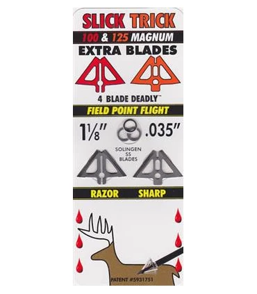 Pack lames de rechange Slick Trick Magnum